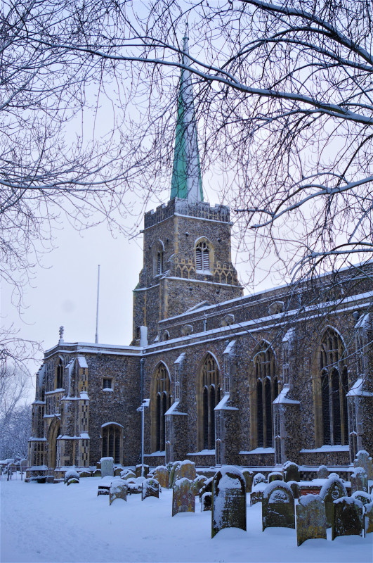 St. Margaret's Church in the Snow