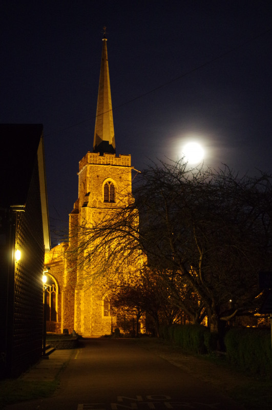 St. Margaret's Church at night